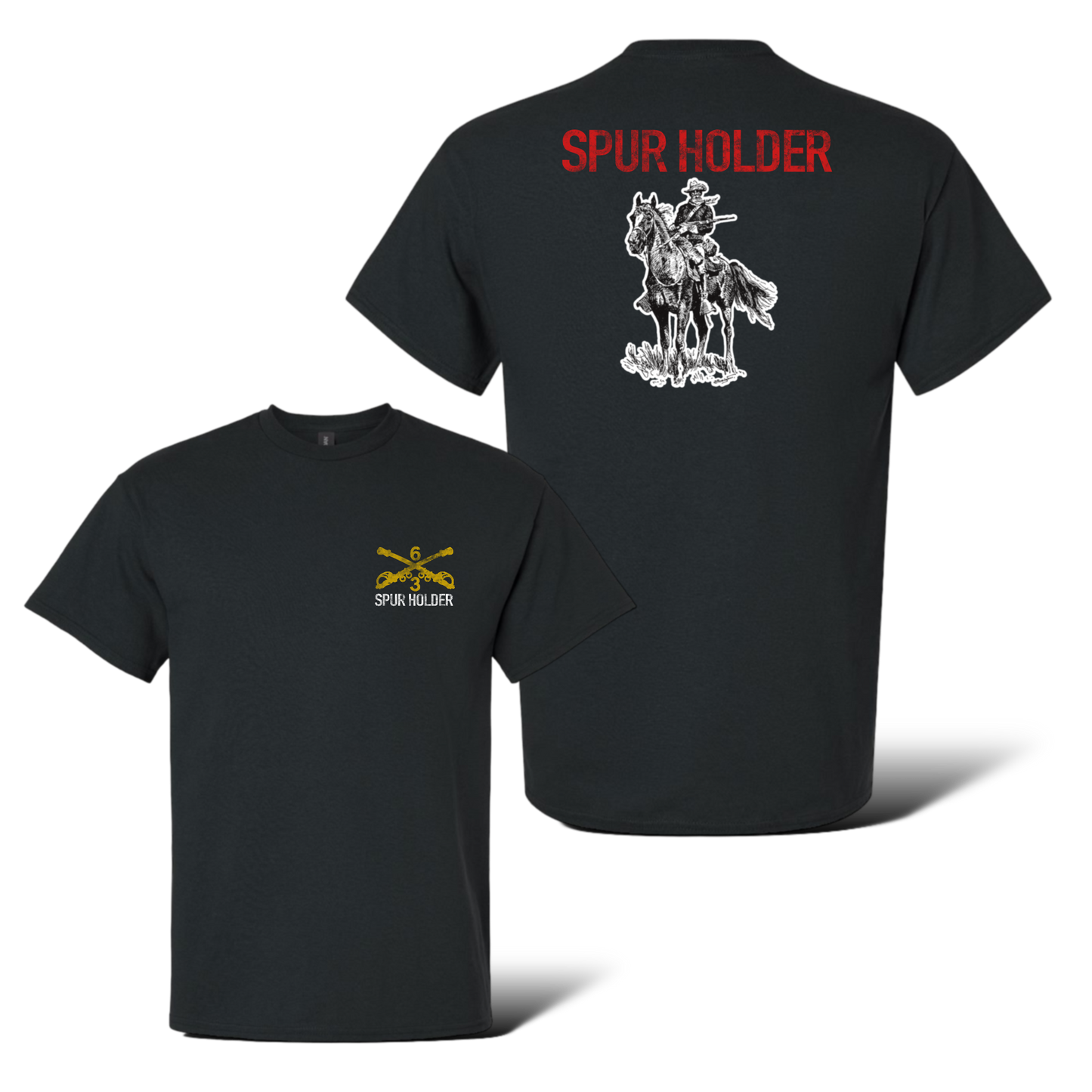 3-6 Cav Old Bill Spur Holder, 2024 100% Cotton T-Shirt
