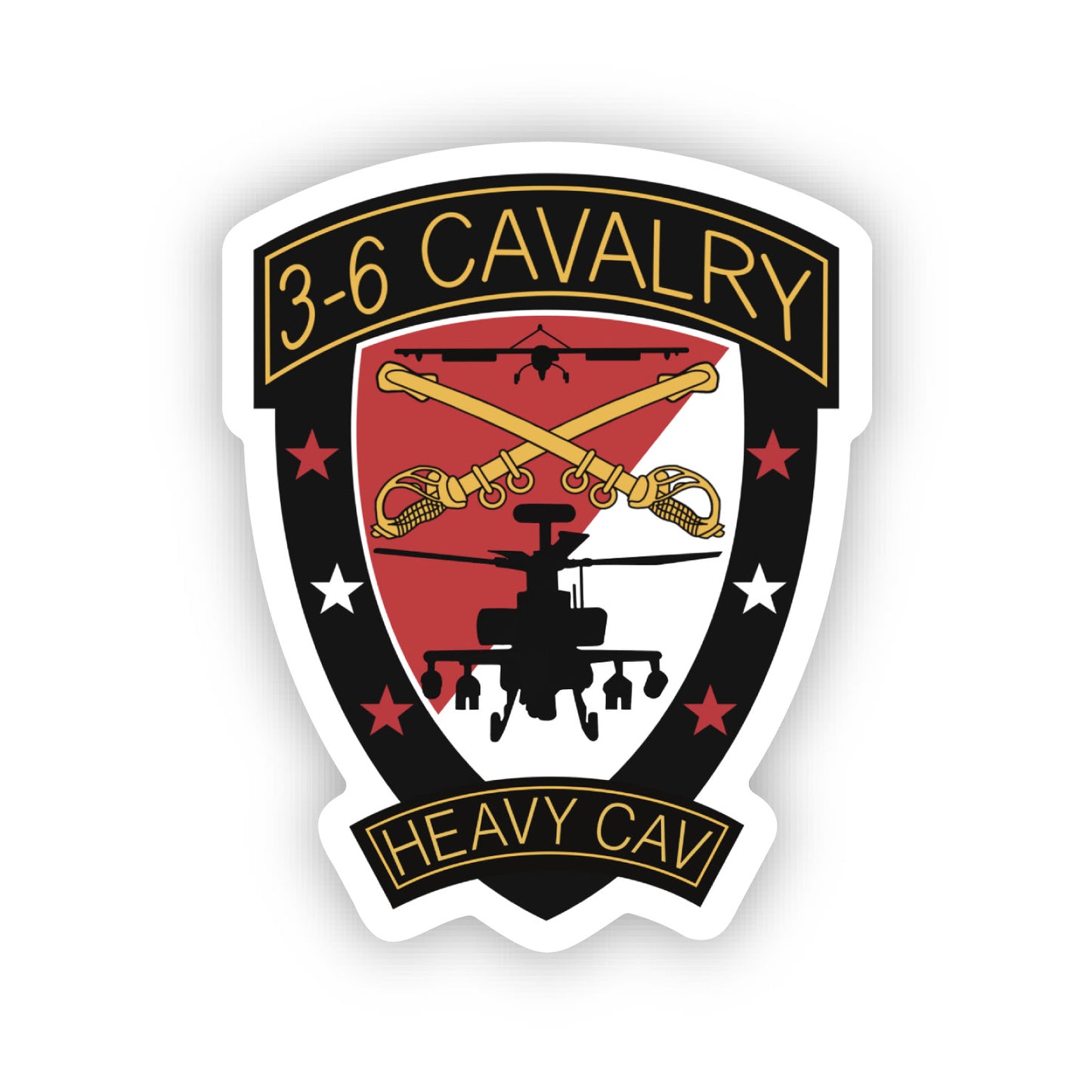 3-6 Cavalry 2" x 1.5" Sticker