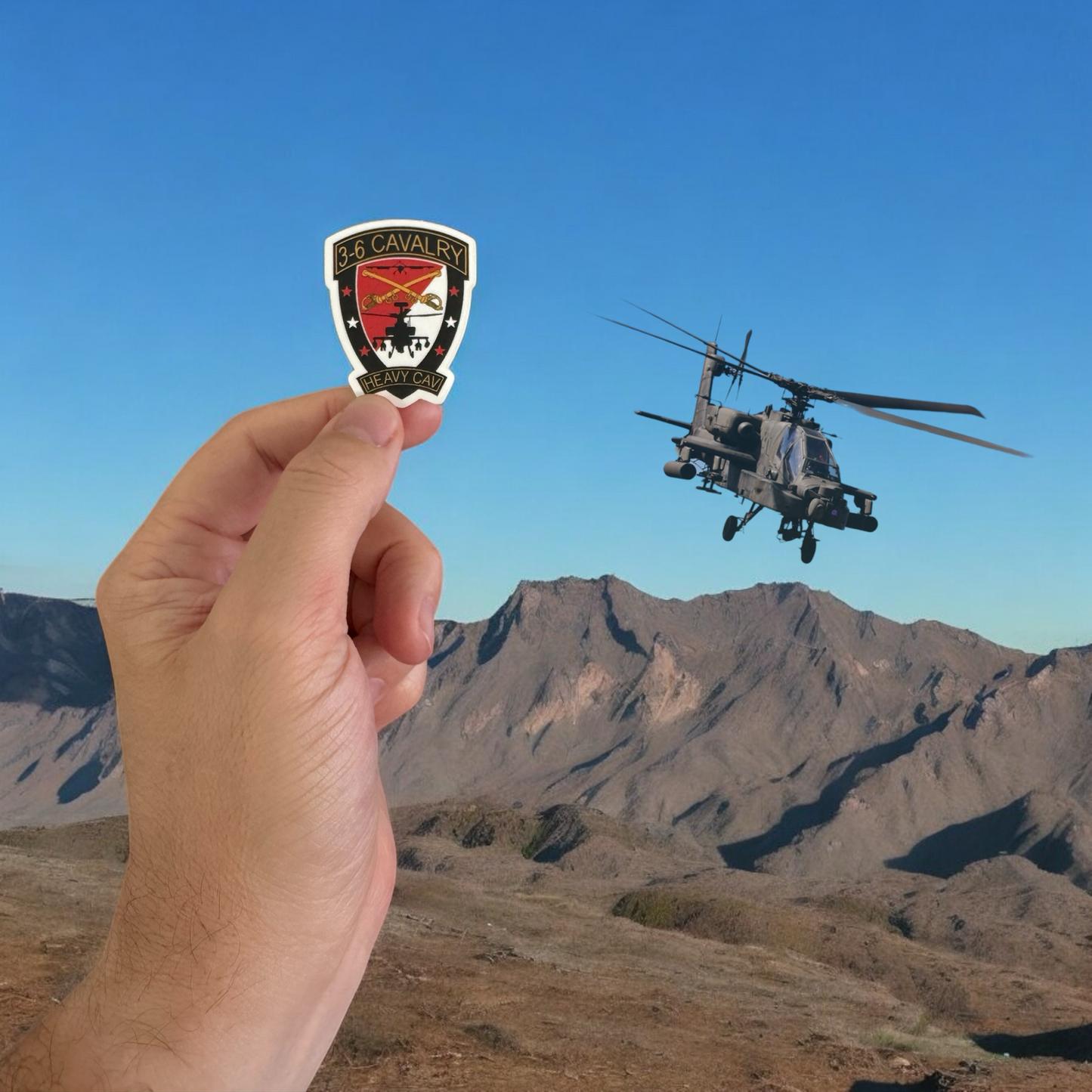 3-6 Cavalry 2" x 1.5" Sticker
