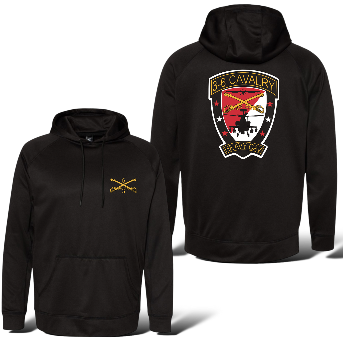 3-6 Cross Saber Polyester Hoodie