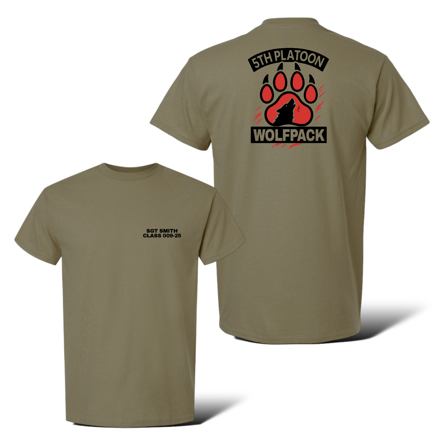 Ft. Bliss BLC 5th Platoon Wolfpack 100% Cotton T-Shirt
