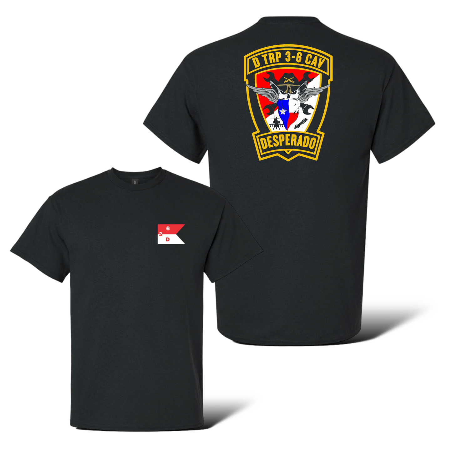 D Troop 3-6 Cav 100% Cotton T-Shirt