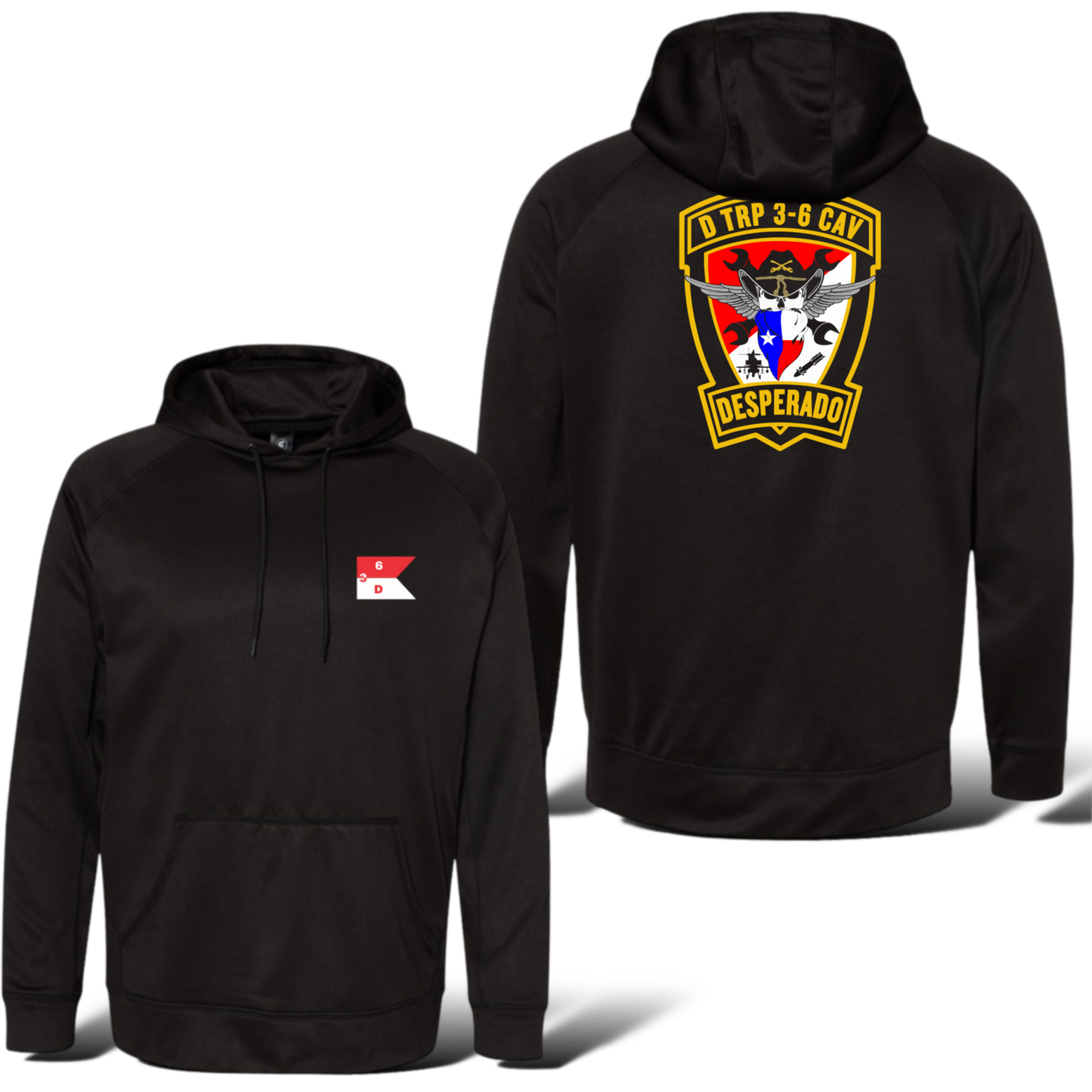 D Troop 3-6 Cav Polyester Hoodie