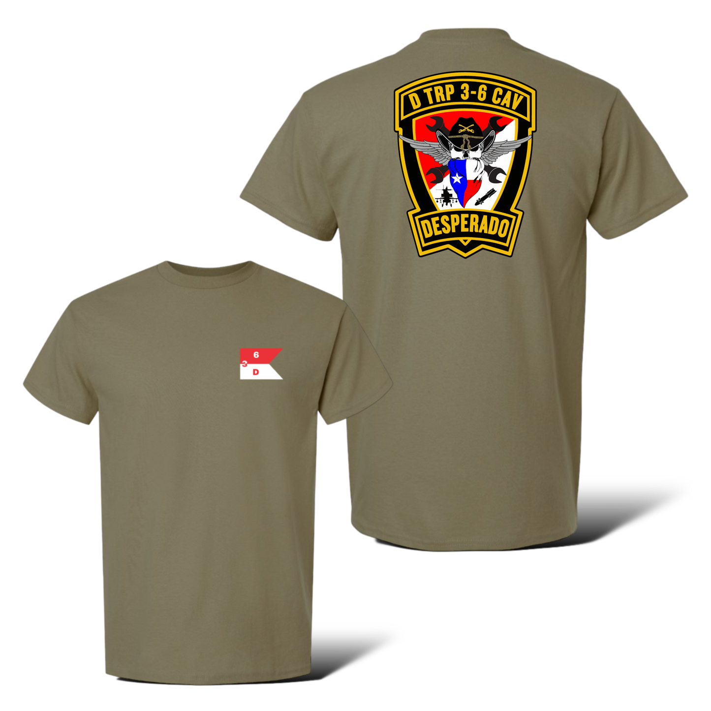 D Troop 3-6 Cav 100% Cotton T-Shirt