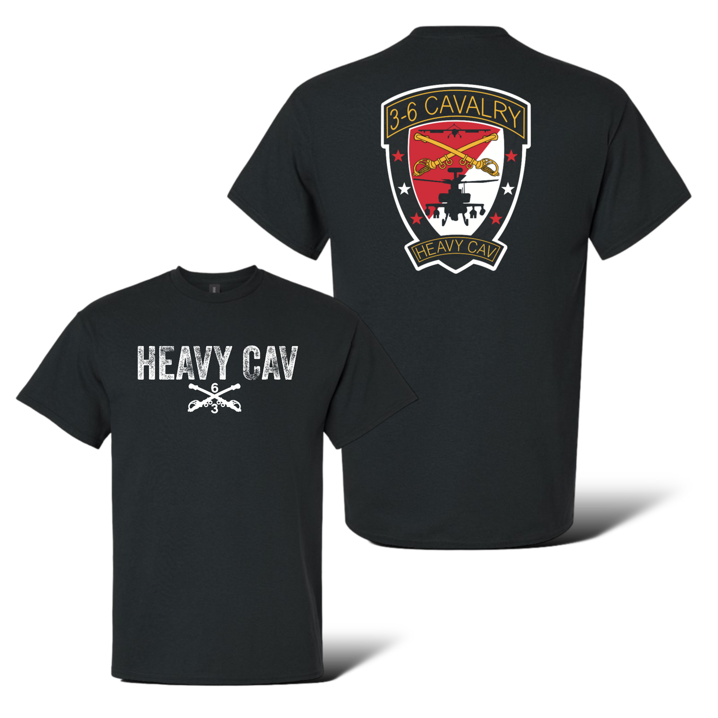 3-6 Heavy Cav 100% Cotton T-Shirt