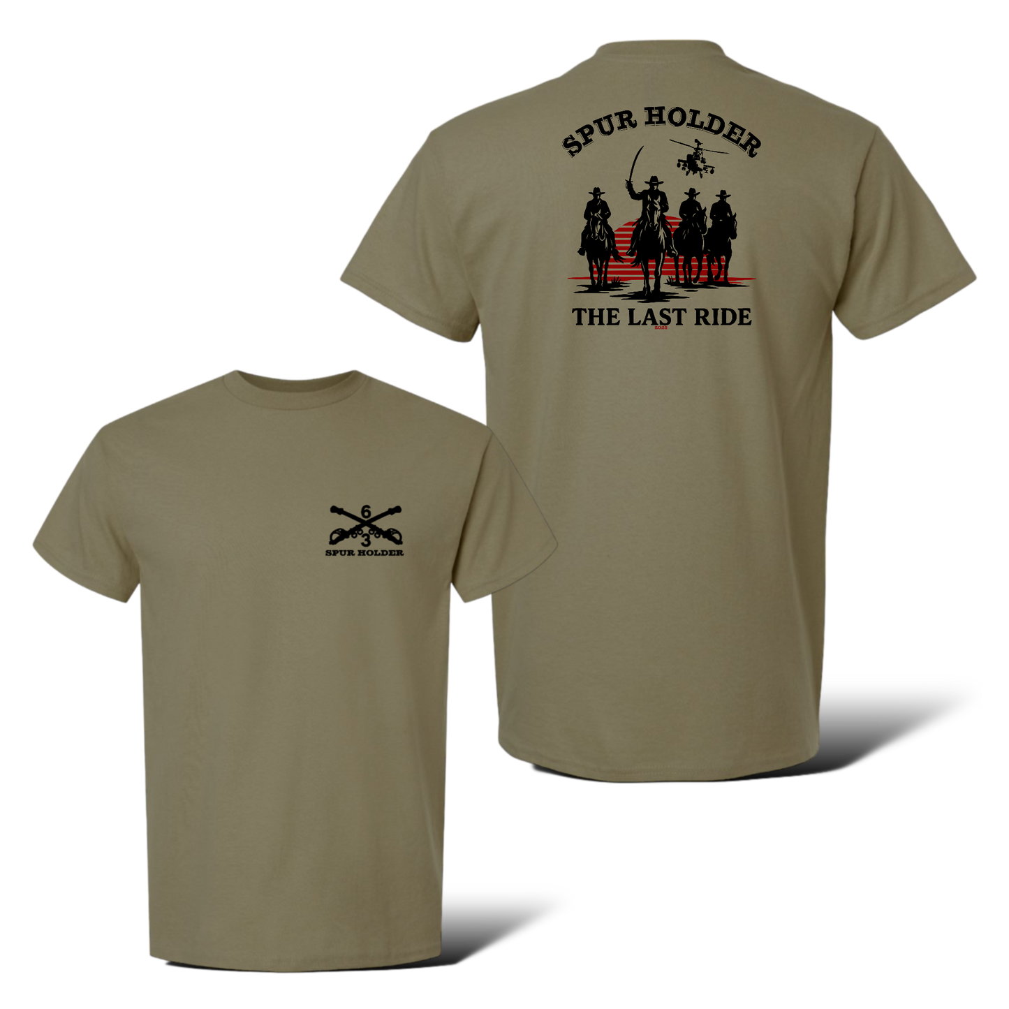 3-6 Cav The Last Ride Spur Holder, 2025 100% Cotton T-Shirt