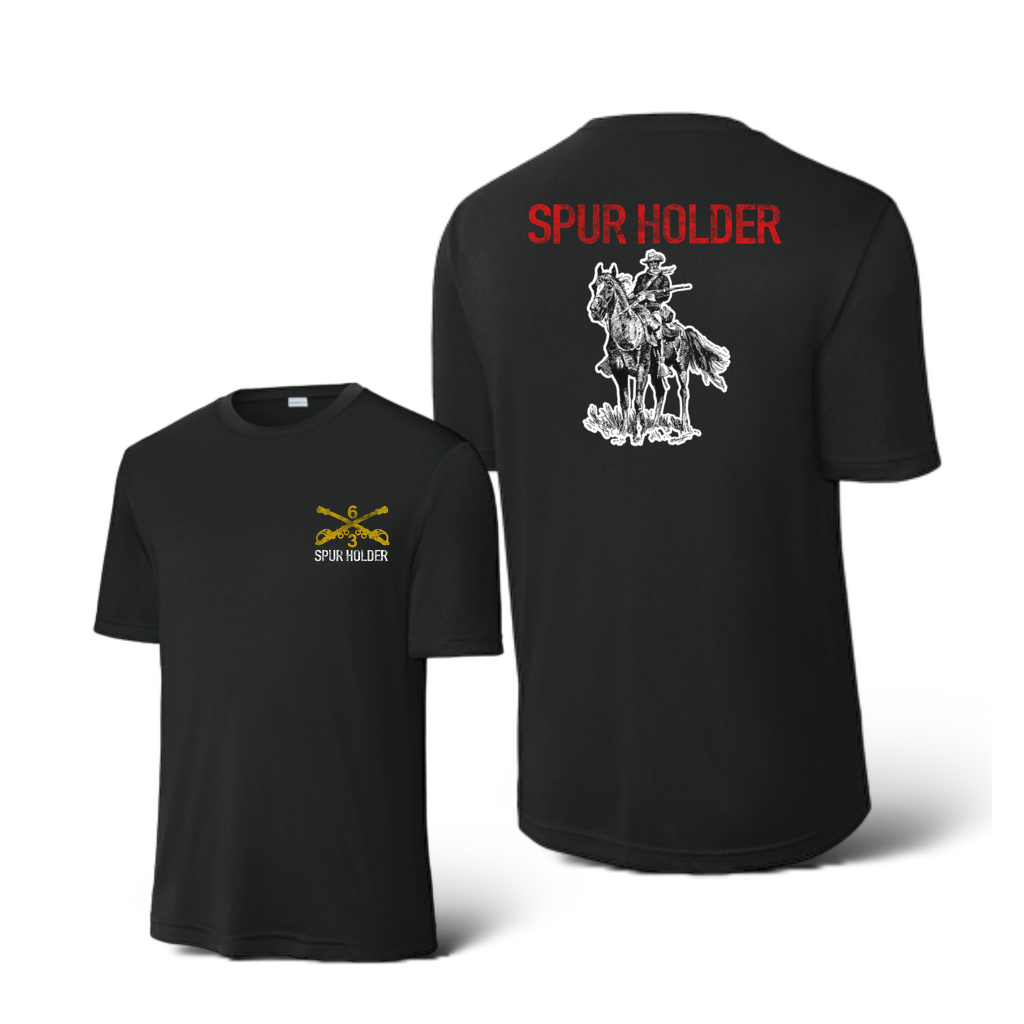 3-6 Cav Old Bill Spur Holder, 2024 Polyester T-Shirt