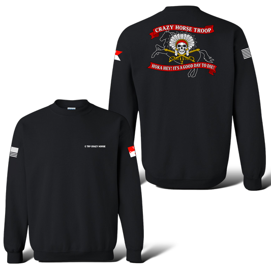 C Troop 2-13 Cav 50/50 Cotton/Polyester Crewneck Sweater