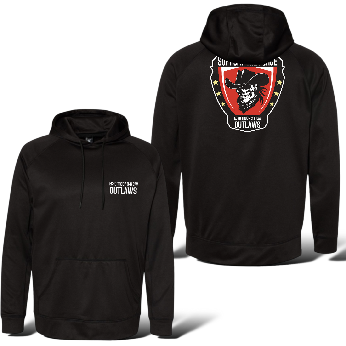 E Troop 3-6 Cav Polyester Hoodie