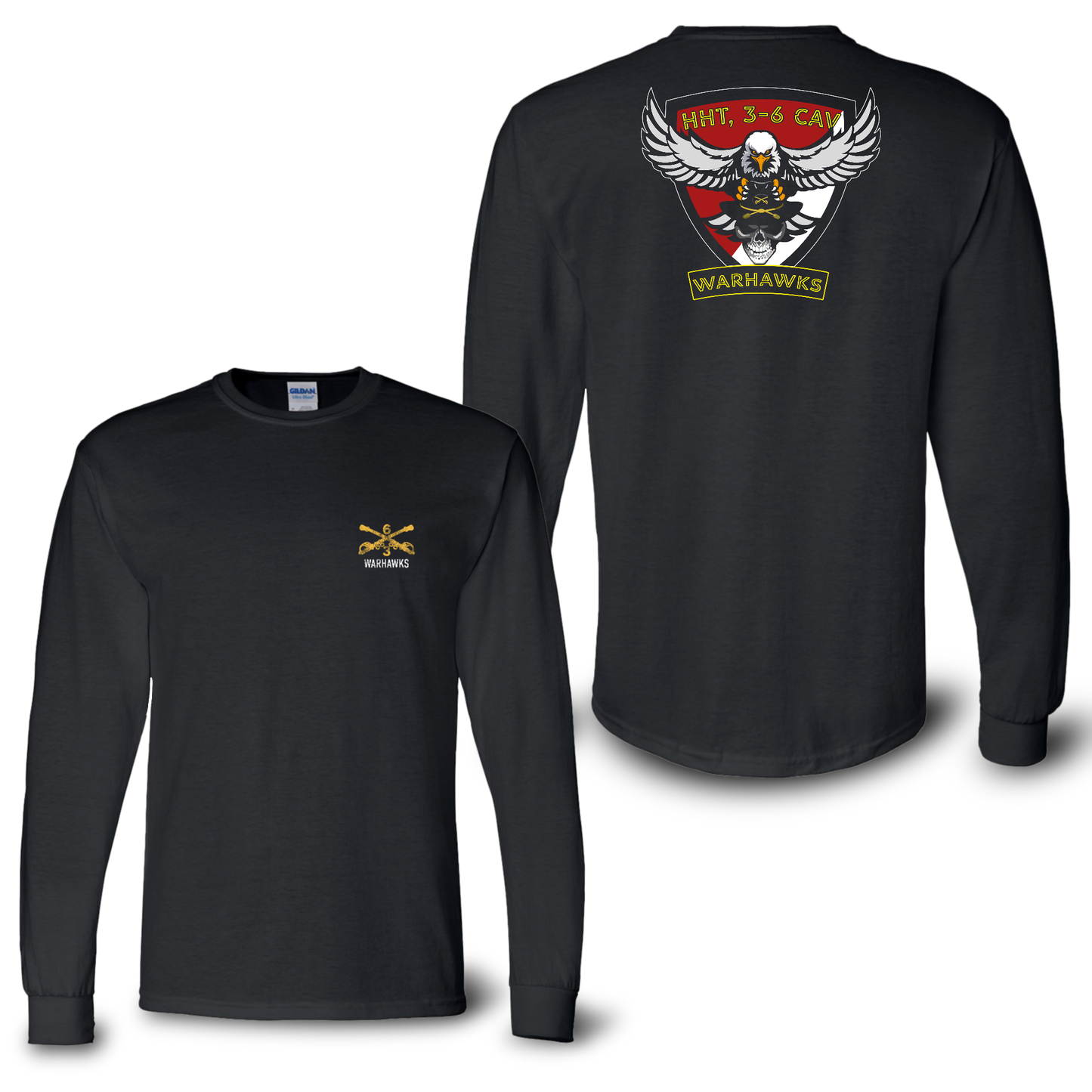 HHT 3-6 Cav 50/50 Cotton/Polyester Dry Blend Long Sleeve Shirt