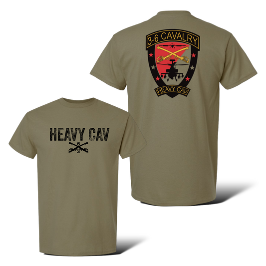 3-6 Heavy Cav 100% Cotton T-Shirt