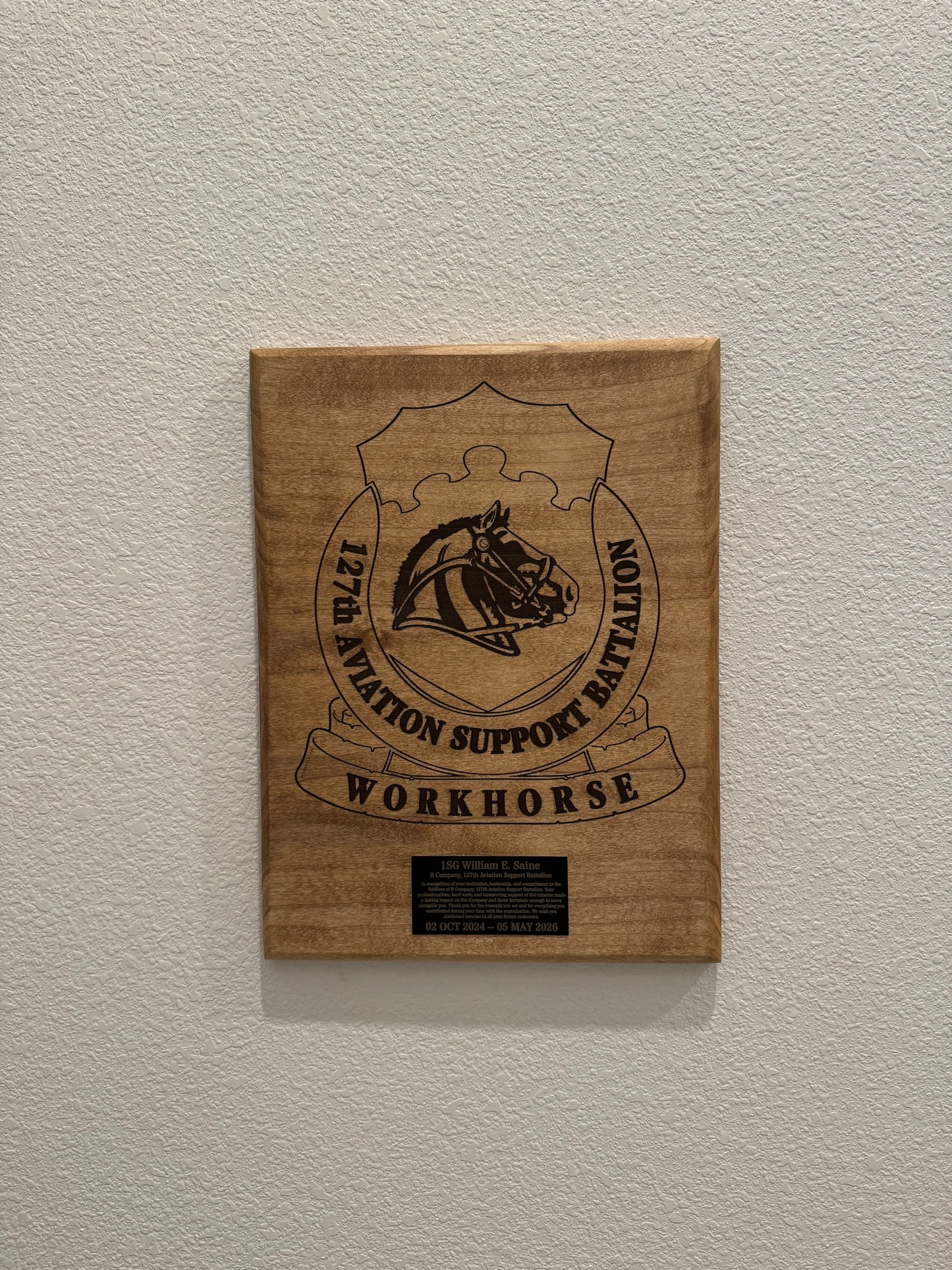 127 ASB Plaque
