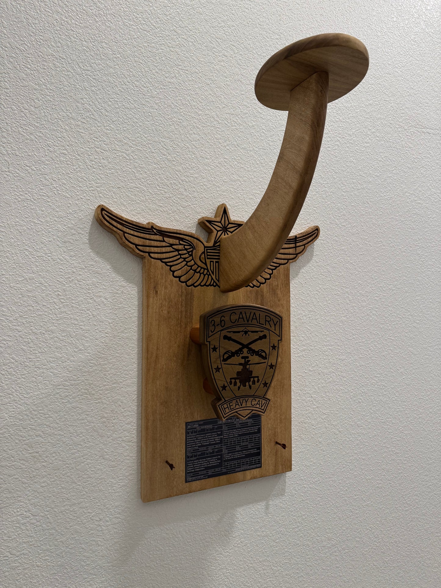 Custom Stetson Saber Spur Holder Mr. Jones