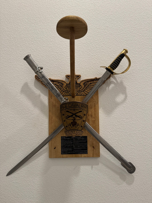 Custom Stetson Saber Spur Holder Mr. Jones