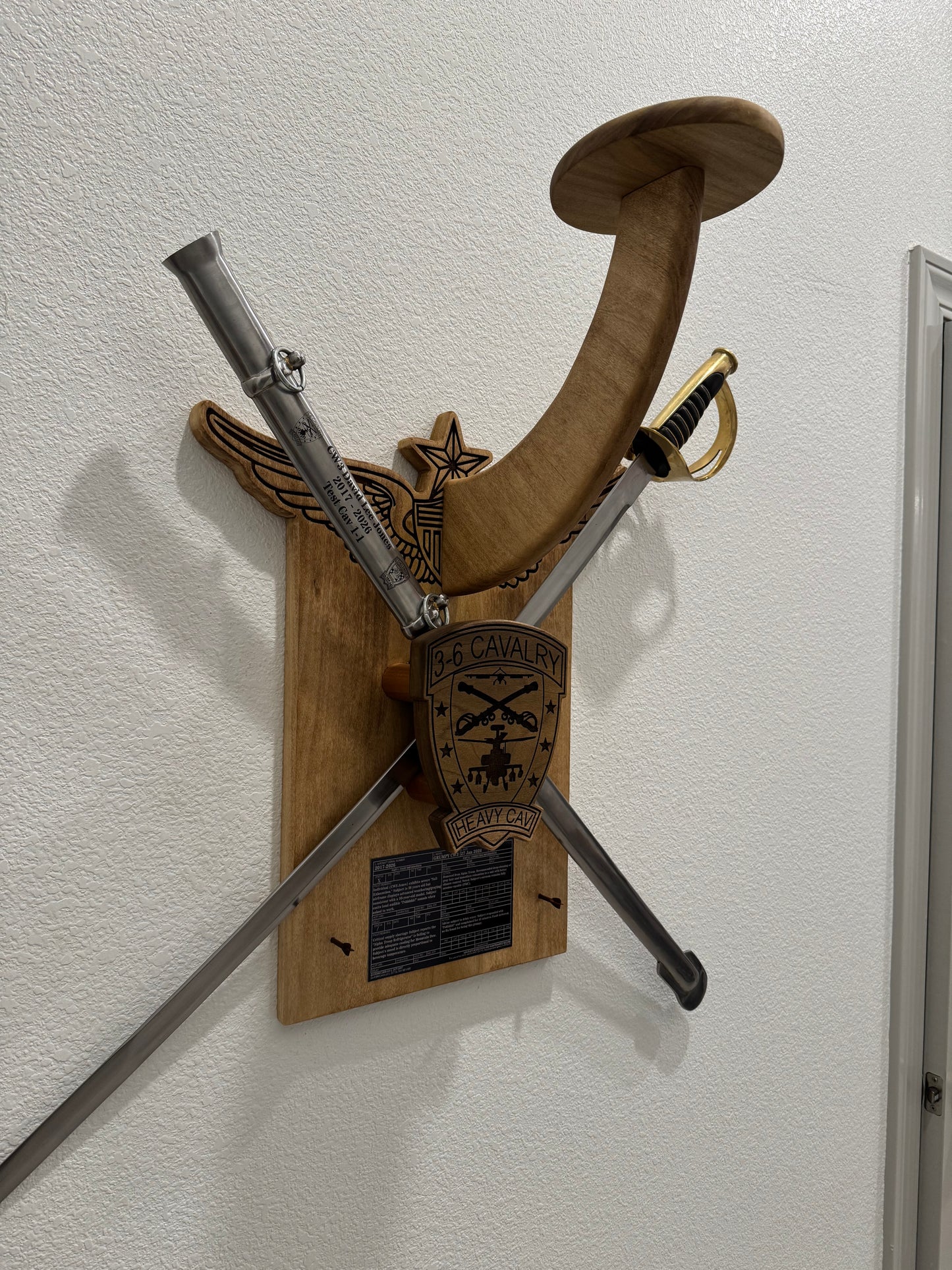 Custom Stetson Saber Spur Holder Mr. Jones