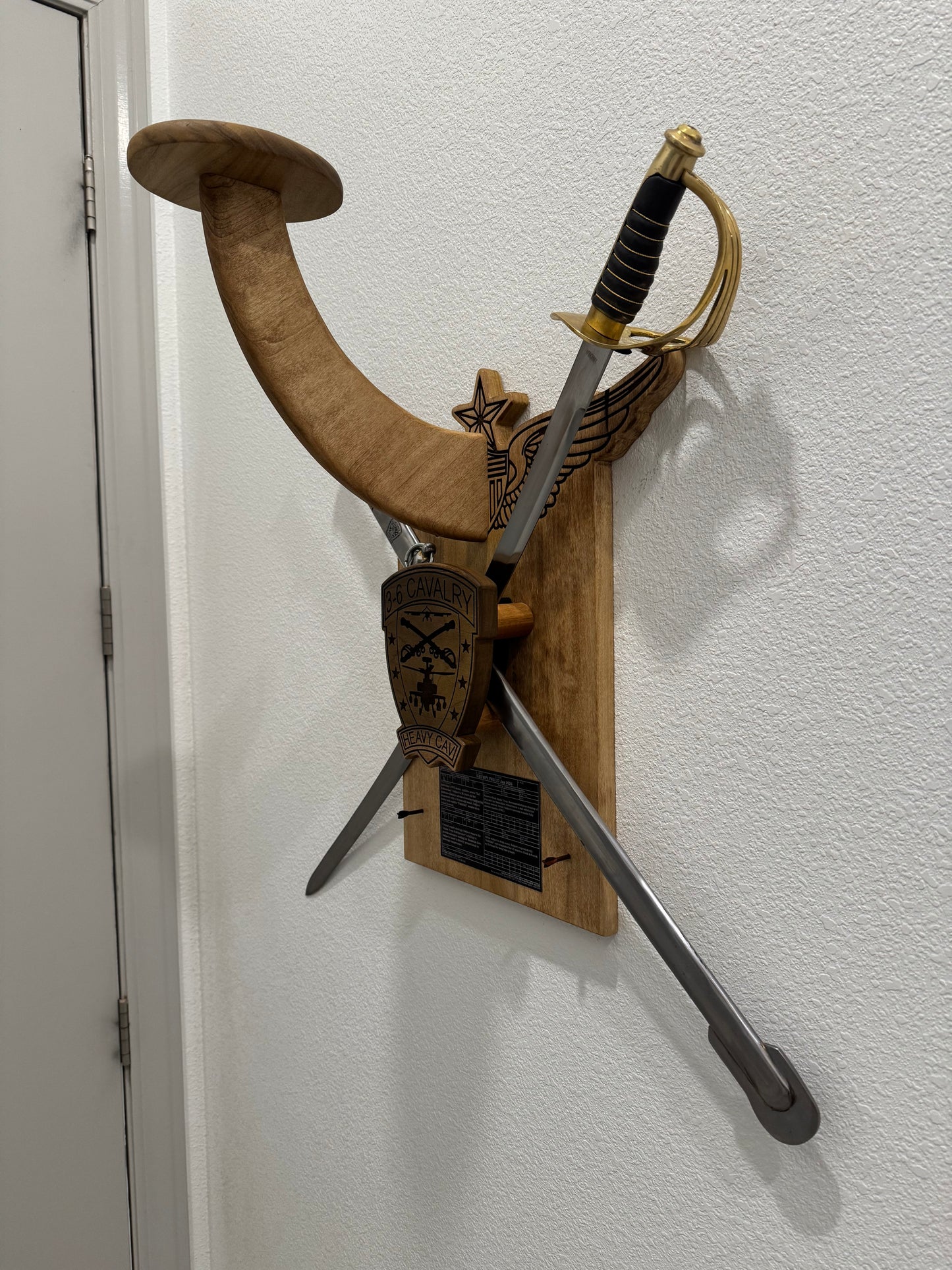 Custom Stetson Saber Spur Holder Mr. Jones