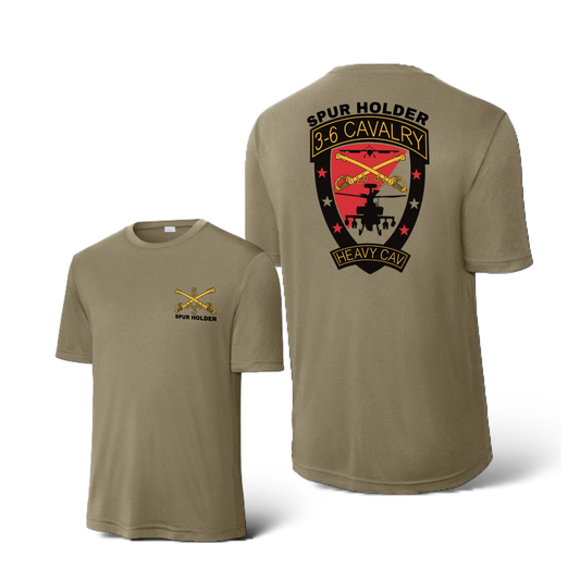 3-6 Cav Spur Holder Polyester T-Shirt
