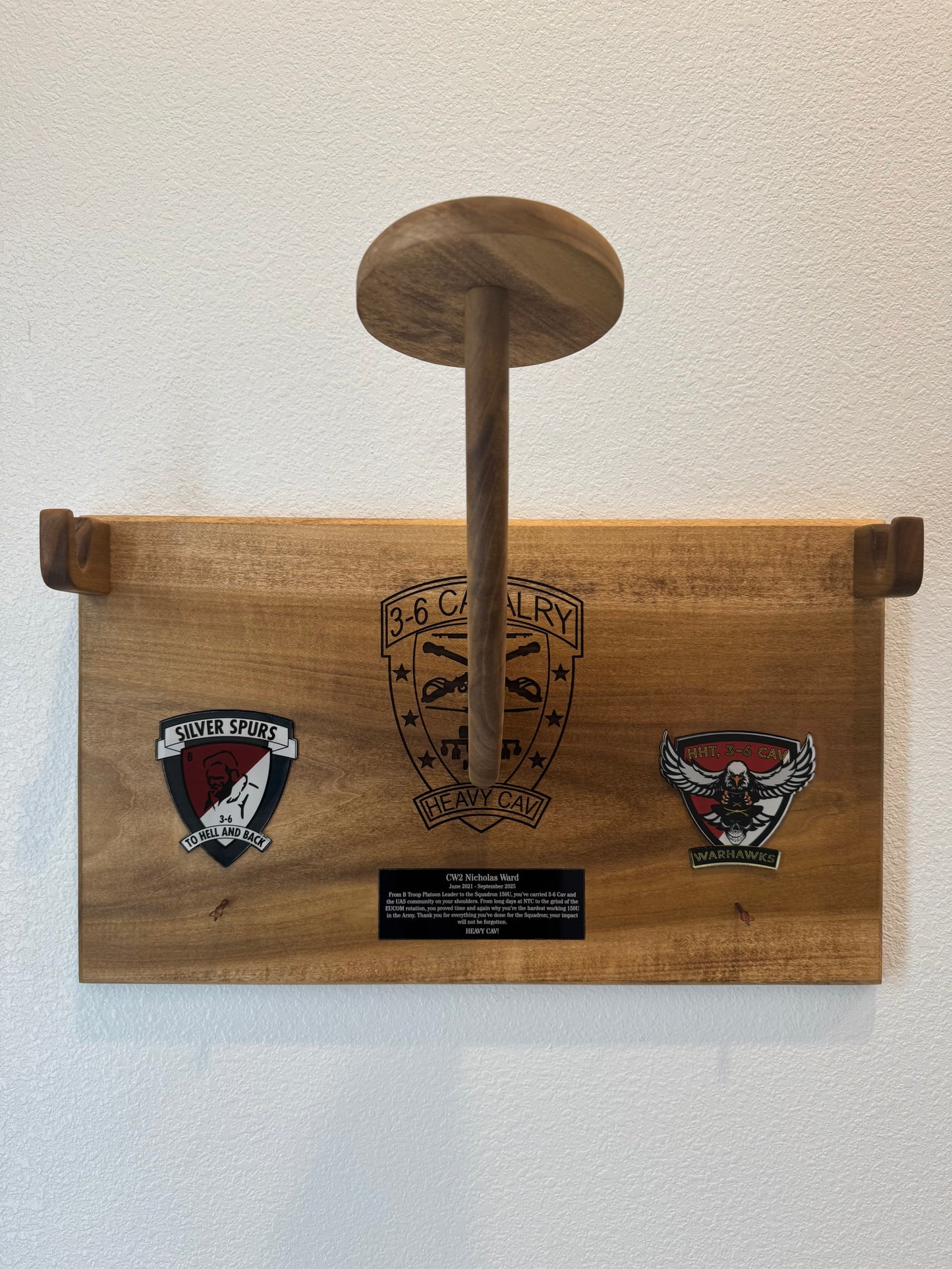 Stetson, Saber, Spur Holder, CW2 Ward